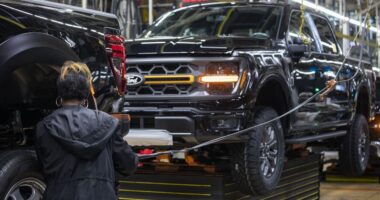 Ford sees another $1 billion EV loss, lowers guidance and its stock falls 6%