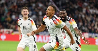 Debutant Jamie Leweling scored the only goal of the game as Germany beat the Netherlands