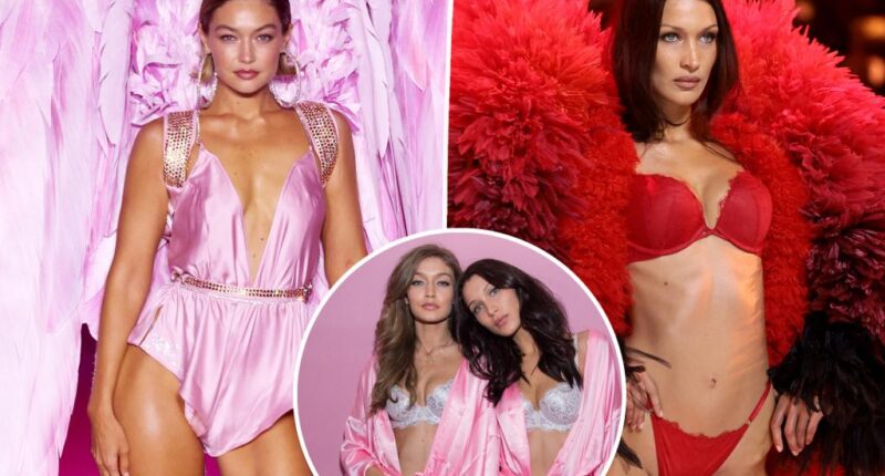 Gigi and Bella Hadid bookend the runway for Victoria's Secret Fashion Show 2024