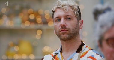 Great British Bake Off star John broke down in tears after his bagels failed to float and he became the latest contestant to leave the competition during Tuesday's episode