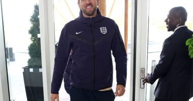 Engalnd captain Harry Kane missed team training on Tuesday despite being declared fit