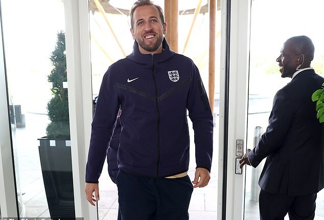 Engalnd captain Harry Kane missed team training on Tuesday despite being declared fit