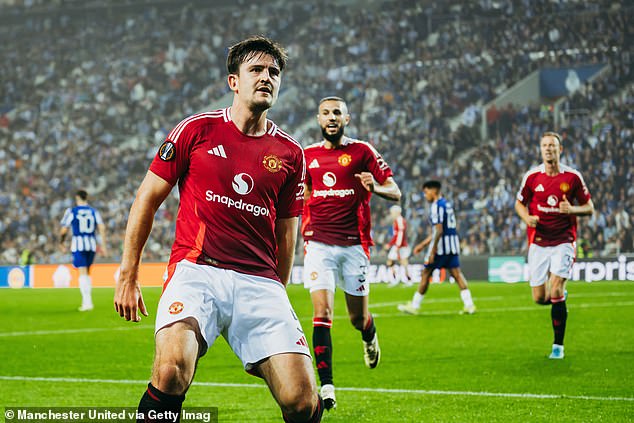 Harry Maguire scored a late header to rescue a draw for Manchester United against Porto