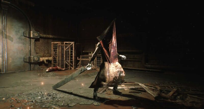 Pyramid Head in Silent Hill 2 Remake