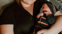 A new mom has revealed she almost died after giving birth when she developed a flesh-eating bug in her C-section incision