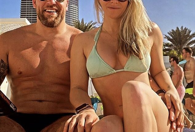 Chloe Madeley and James Haskell (pictured last year) are set to jet on holiday together, according to her father, Richard Madeley