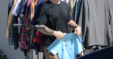 Jack Osbourne was in a decluttering mode as he held a garage sale outside of his multi-million dollar mansion in Los Angeles
