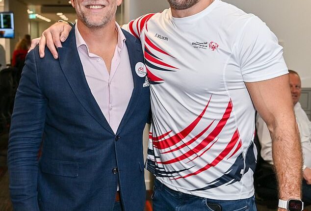 James Haskell (pictured, right) described pro-Sussex writer Omid Scobie as a 'very odd bloke' in the new book he's penned with Mike Tindall (pictured, left) and Alex Payne, his The Good, the Bad, & the Rugby podcast co-hosts. The book, The Good, the Bad & the Rugby - Unleashed, comes out later this month