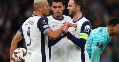 James Maddison revealed that he allowed Richarlison to take the penalty to boost his confidence