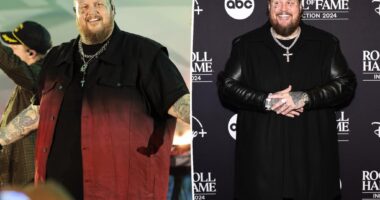 Jelly Roll celebrates 100-pound weight loss
