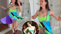 Jennifer Garner dresses as Jenna Rink in iconic '13 Going on 30' dress for Halloween