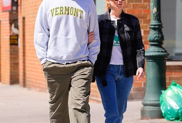 Jennifer Lawrence is expecting her second child with husband Cooke Maroney; the couple pictured April 2023