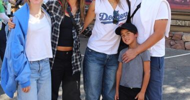 Jessica Alba, 43, looked seriously ageless as she posed for new photos with her entire family as they celebrated spooky season at Disneyland this weekend