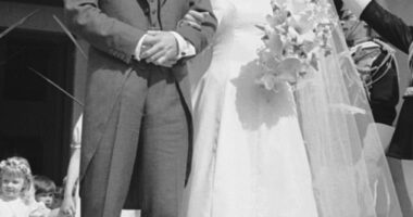 Camilla and Andrew Parker-Bowles dated on and off for several years before marrying at the Guards' Chapel in 1973
