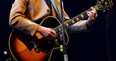 Justin Timberlake canceled his Tuesday night show in Newark, New Jersey because of an injury - four months after his DUI arrest; pictured onstage Monday in New York City
