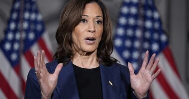 Kamala Harris said she had not voted yet