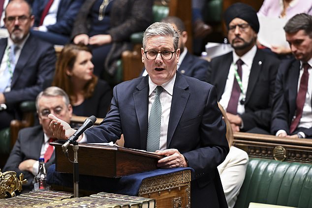 Sir Keir Starmer has raised eyebrows by having a special wooden stand put out for his reading notes in the House of Commons