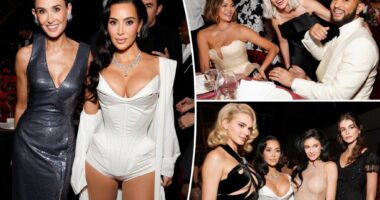 Kim Kardashian, Kendall Jenner, Demi Moore, Chrissy Teigen and more attend the Academy Museum Gala afterparty
