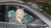 King Charles and Queen Camilla were all smiles as they made their arrival for Sunday service at Crathie Kirk