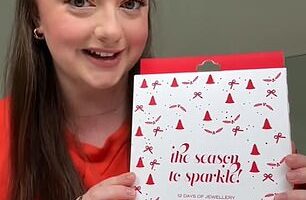 Alicia Anderson , from NSW, shared her glowing reviews of the wallet-friendly advent calendar after being impressed with the variety of jewellery she unboxed