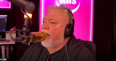 Radio star Kyle Sandilands showed his softer side on Wednesday, reaching in to his own pocket to help a struggling Sydney family