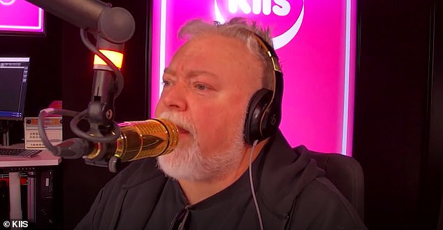 Radio star Kyle Sandilands showed his softer side on Wednesday, reaching in to his own pocket to help a struggling Sydney family