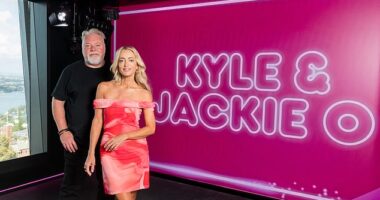 Kyle and Jackie (pictured) won big at the 2024 ACRA Awards, taking home Best Networked Show for Hour of Power. However, the radio superstars were a no-show