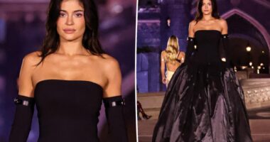 Kylie Jenner walks runway for Coperni show at Disneyland Paris