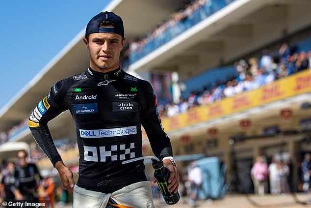 Lando Norris (pictured) has been complaining too much, according to rival Max Verstappen