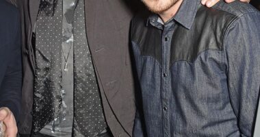 Russell Brand and Liam Payne had an unlikely friendship after they bonded at AA meetings - they are pictured here at a party hosted by Kevin Systrom and Jamie Oliver back in 2015