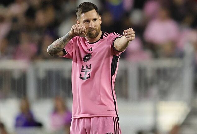 Lionel Messi fired home a stunning 11-minute hat trick for Inter Miami on Saturday night