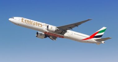 UAE airline Emirates, pictured, has cancelled flights from Dubai to the UK (stock image)