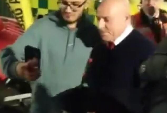 Sir Dave Brailsford stopped for pictures with fans at Old Trafford and said 'yeah, it's done'