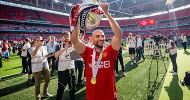Sofyan Amrabat played a vital role in Man United's FA Cup triumph against Man City in May