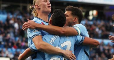 Manchester City 1-0 Southampton: Erling Haaland's acrobatic winner sends Pep Guardiola's side to the Premier League summit