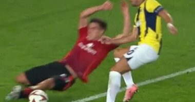 Manuel Ugarte has kept Manchester United in the lead against Fenerbahce by throwing himself in the way of a Dusan Tadic shot