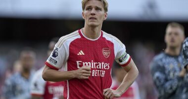 Martin Odegaard is accelerating his recovery from an ankle injury to deliver a timely fitness boost to Arsenal