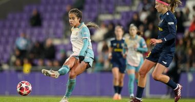 Mary Fowler was Manchester City's hero after scoring the winner in their UEFA Women's Champions League clash against St.Pölten in Austria - but her boyfriend Nathan Cleary was unsighted