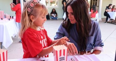 Meghan Markle surprised a group of children and teenagers last week as she joined them for an afternoon of games and crafts