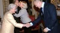 Mike Tindall has revealed what the British Royal Family are really like in private - and why it's 'nothing like Downton Abbey '. Pictured, Mike and Zara greeting the late Queen and Prince Philip in 2006