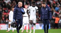 Bukayo Saka suffered a hamstring injury while playing for England earlier this month