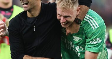 Mikel Arteta suggested he will look to confuse his former goalkeeper Aaron Ramsdale on set-pieces