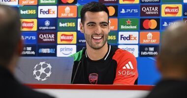 Mikel Merino hails Arsenal's 'basketball team' of 6ft giants - and insists they will continue to use their aerial dominance to their advantage