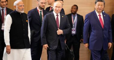 Modi and Xi hold first formal meeting in five years at Brics summit in Kazan, Russia