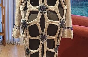 The DIY frock took 350 hours to create