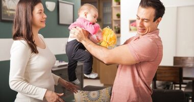 A new mom has begged people on the web for advice as she admitted that her husband isn't the father she thought he would be (stock image)