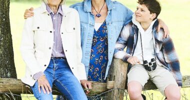Samantha and her mother Veronica, 85, and son Albert, 12, may not be genetically connected but they share a deep and loving bond