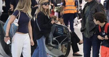 Natalie Bassingthwaighte has reunited with her ex-husband Cameron McGlinchey as they co-parent during the school holidays