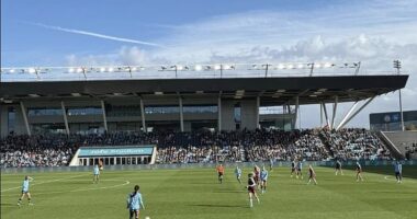 Penrith star Nathan Cleary posted a picture on his Instagram story watching his girlfriend Mary Fowler play for Man city