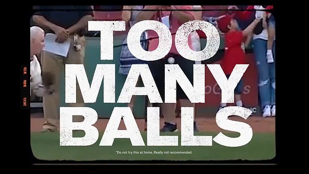The team launched its 'Too Many Balls' ad campaign Tuesday only to scrap it within a day
